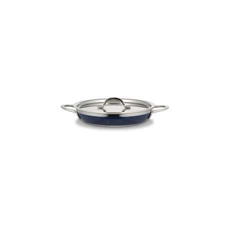 Bon Chef Classic Cntry French Col Saute Pan/Skillet W/Cover Dbl Handle  10 1/8 X 1 7/8  1 Qt 20 Oz 60304COBALTBLUE